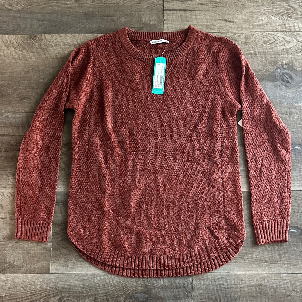 Pink Clover NWT Women's Rust Sweater